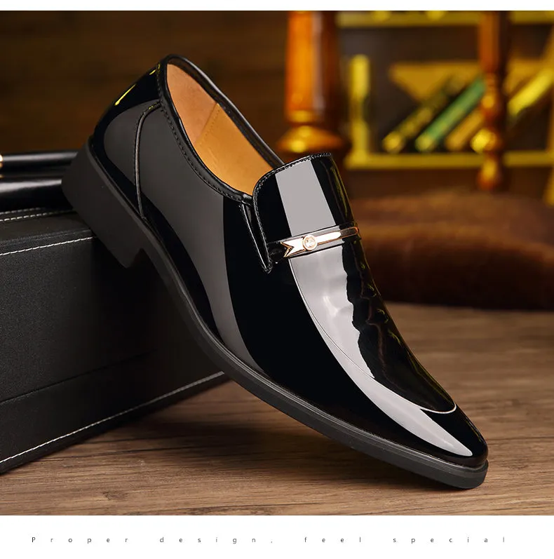 Luxury Leather Slip-On Dress Shoes