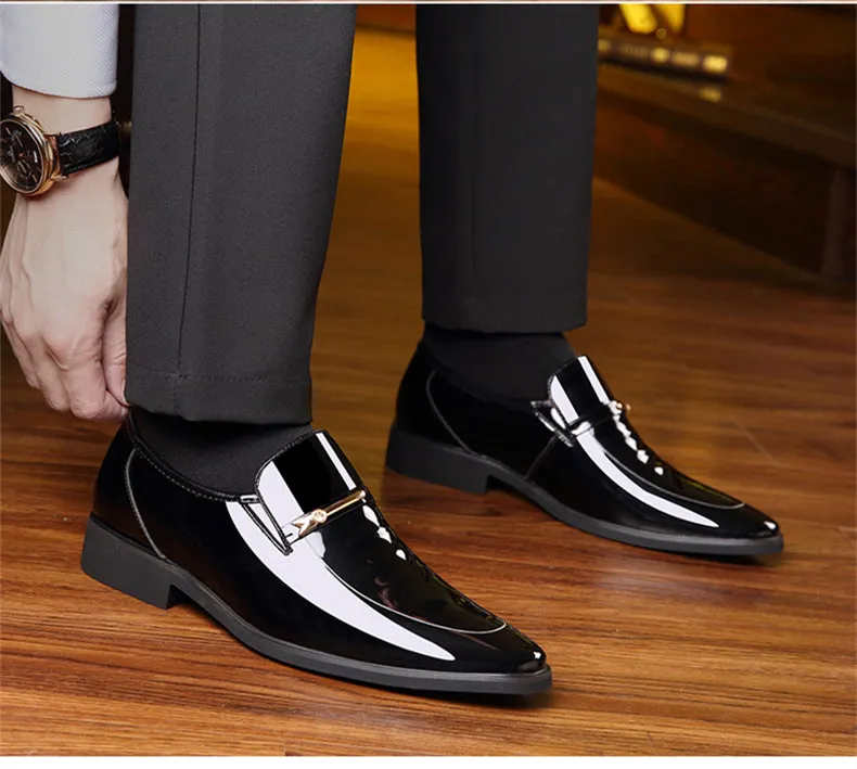 Luxury Leather Slip-On Dress Shoes