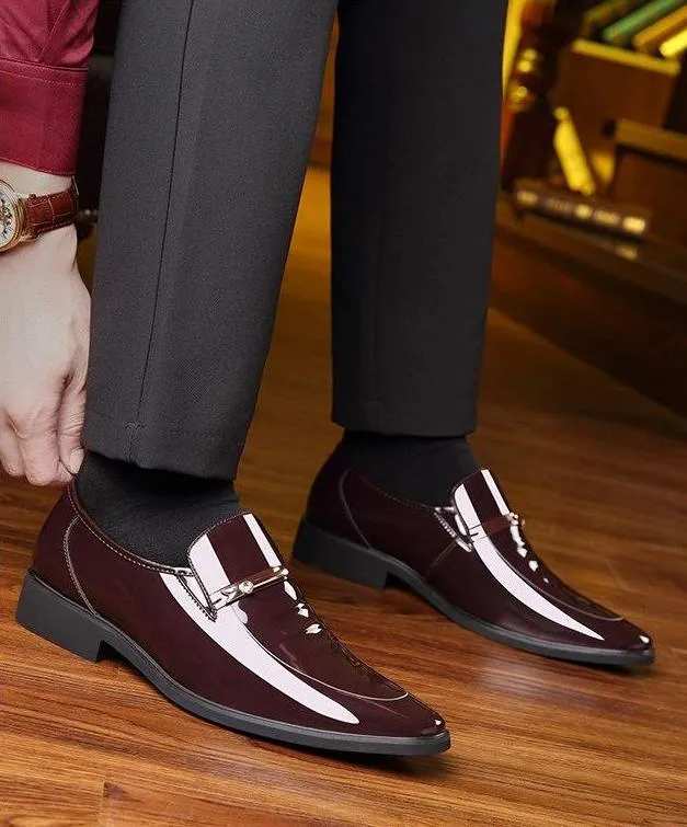 Luxury Leather Slip-On Dress Shoes