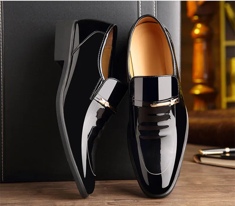 Luxury Leather Slip-On Dress Shoes