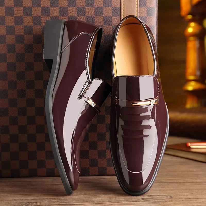 Luxury Leather Slip-On Dress Shoes