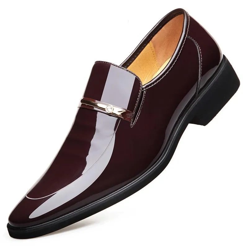 Luxury Leather Slip-On Dress Shoes