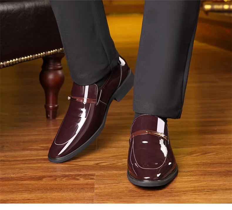 Luxury Leather Slip-On Dress Shoes
