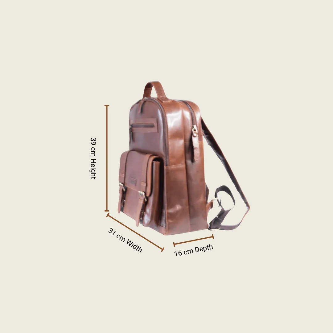 Marki Apex Leather Backpack