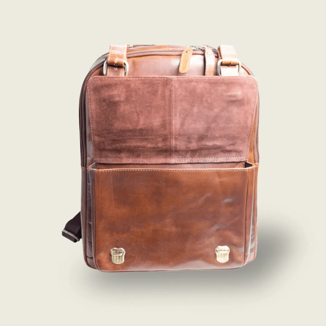 Marki Apex Leather Backpack