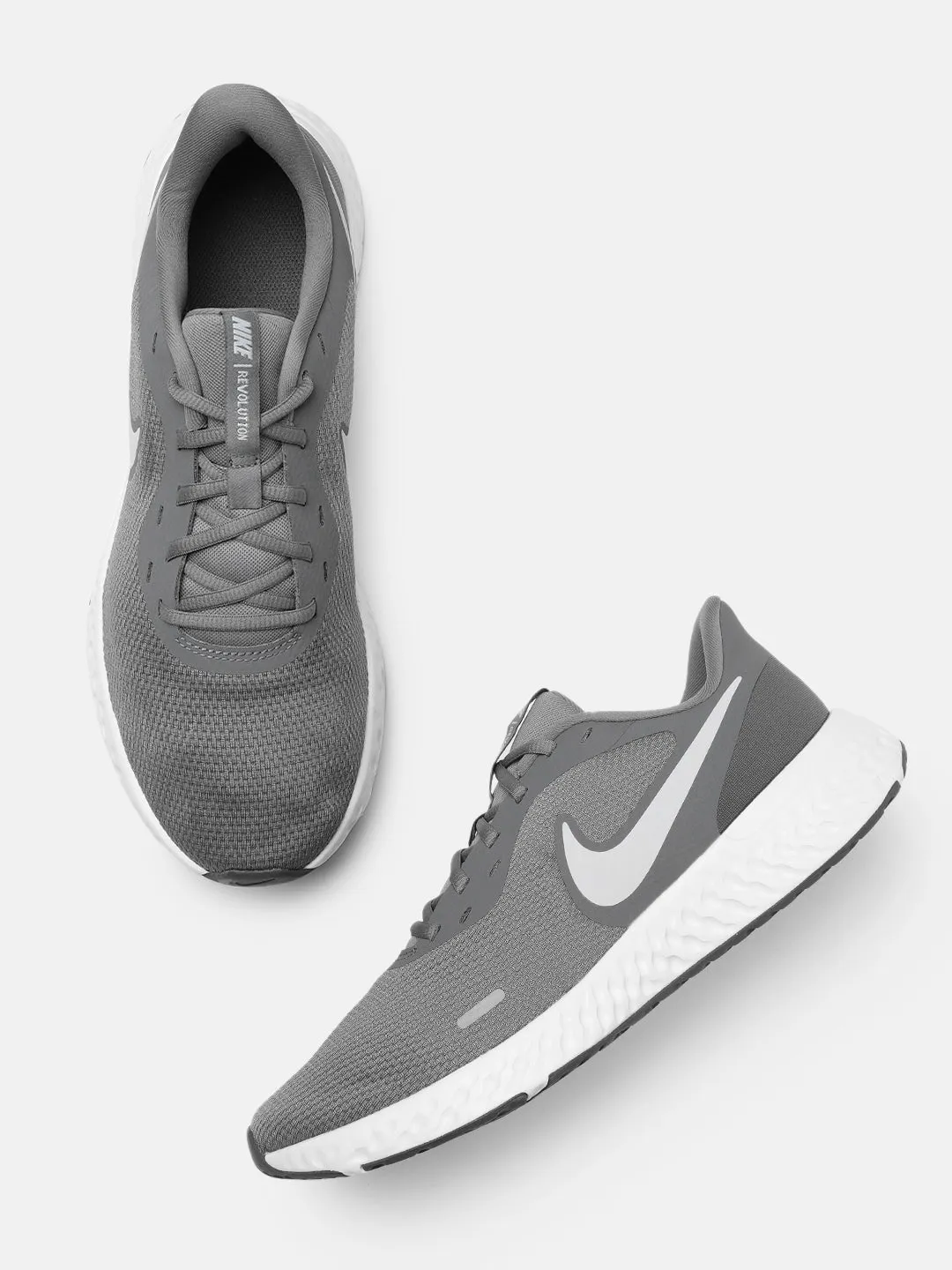Men Grey Revolution 5 Running Shoes
