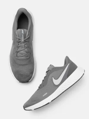 Men Grey Revolution 5 Running Shoes