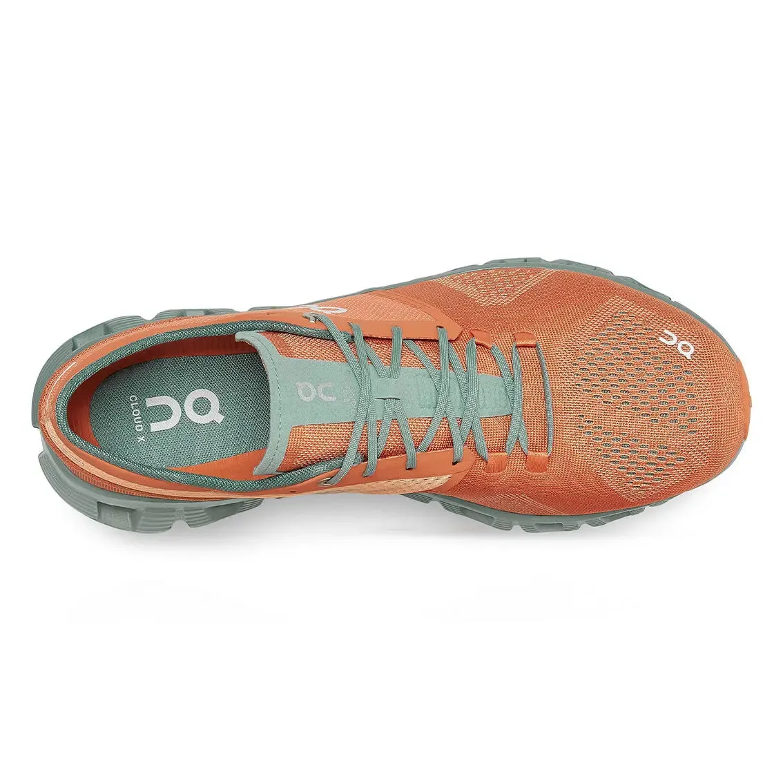 Mens On Running Cloud X - Orange / Sea
