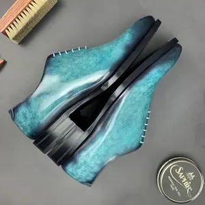 Mina patina wholecut shoes