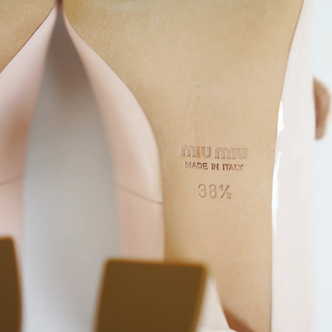 MIU MIU Pink Mary Jane Pumps