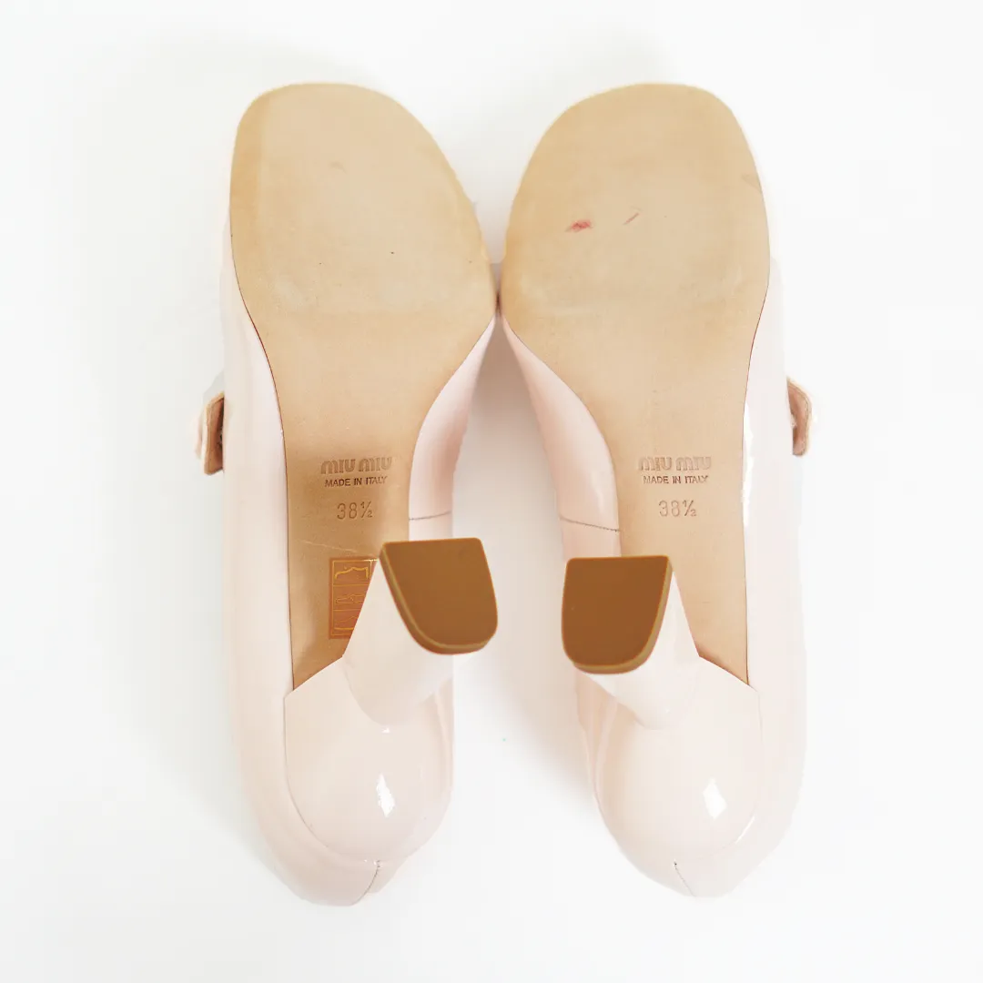 MIU MIU Pink Mary Jane Pumps