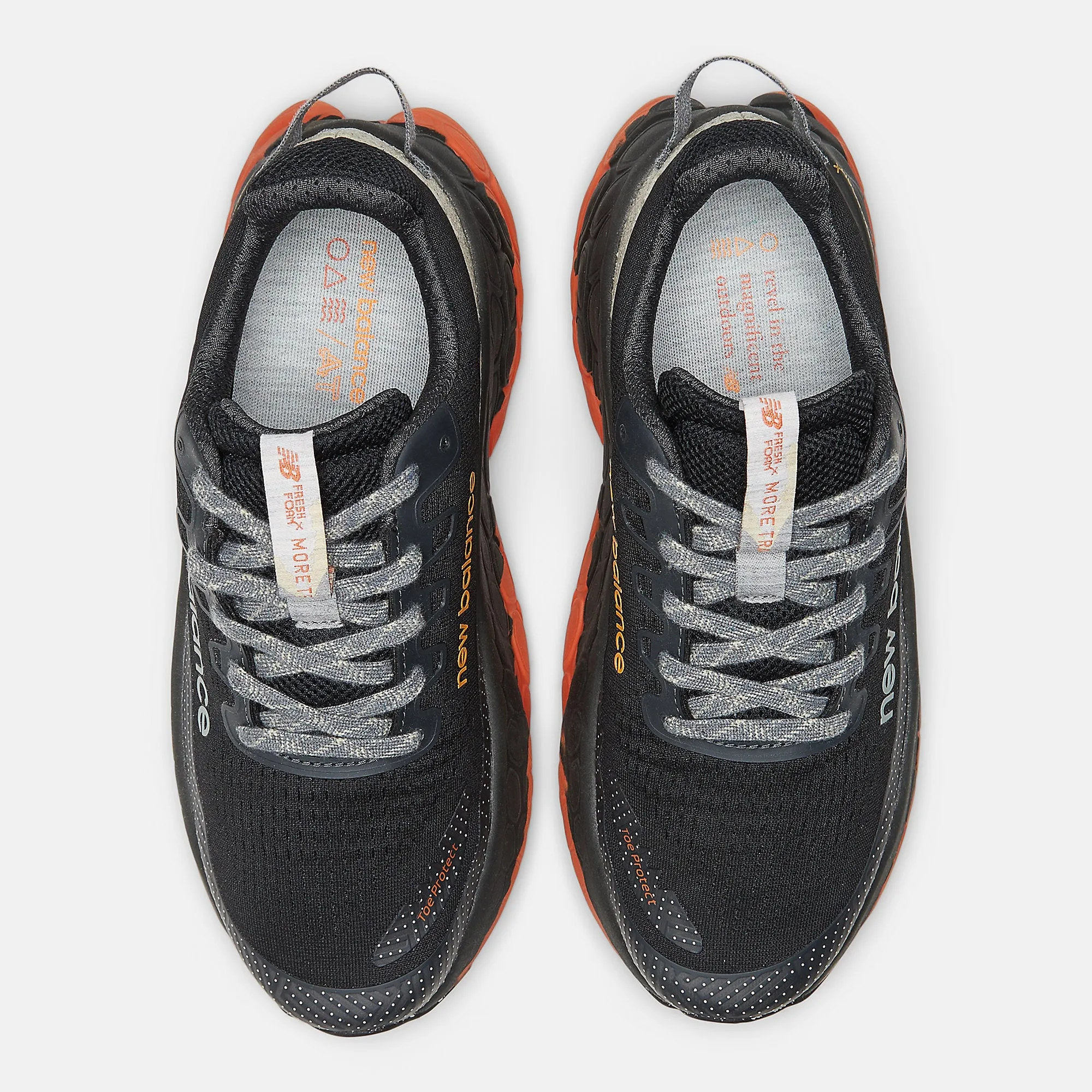 New Balance Mens Fresh Foam X More Trail v3 Trainers - Black / Cayenne