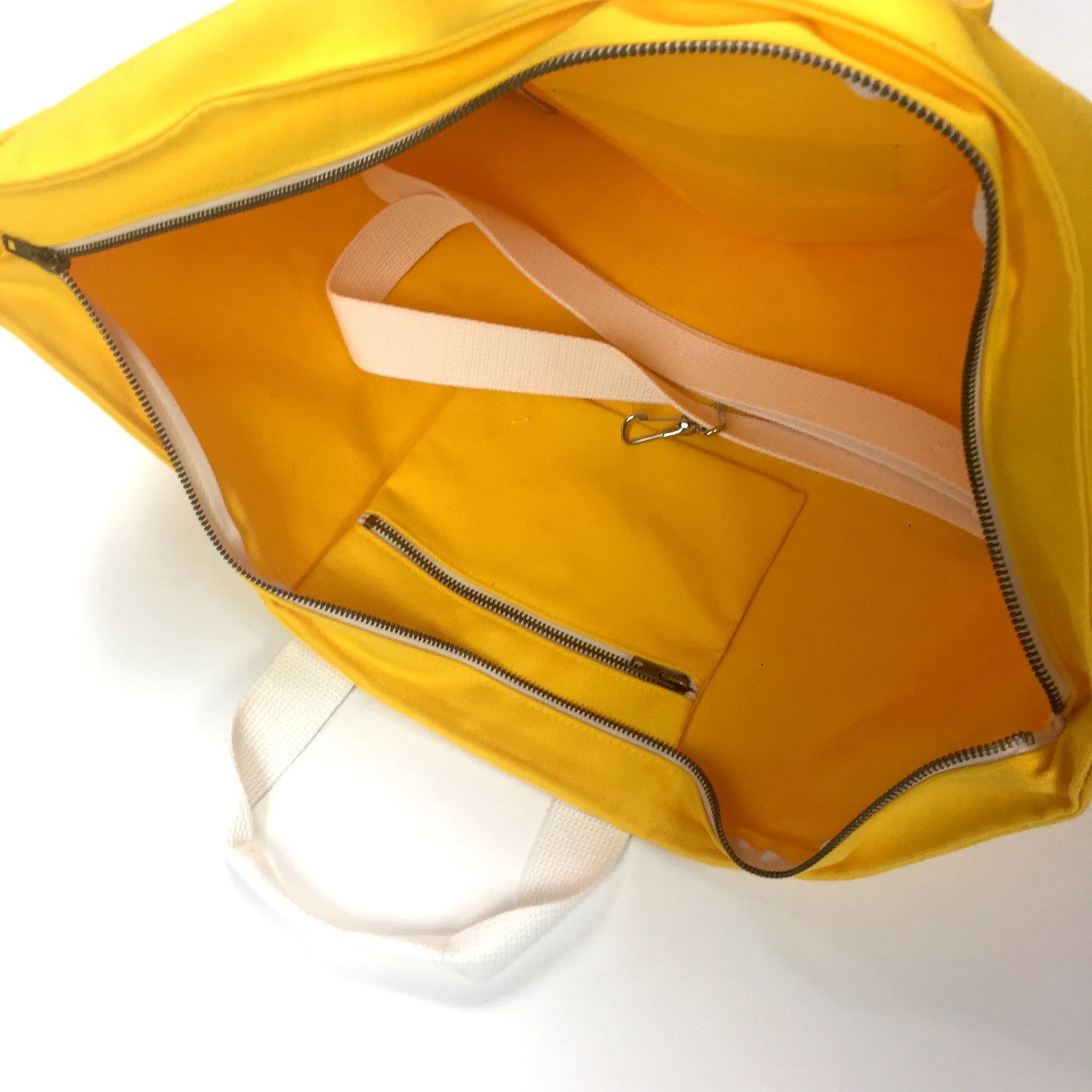 Noah - Yellow Canvas Holdall Bag
