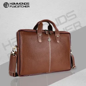 Office Bag for Men - Genuine Leather Laptop Bag - Fits Upto 14 Inch Laptop Bag/MacBook - 1 Year Warranty