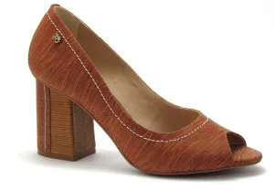 Peep Toe Block Heel Redwood - Werner