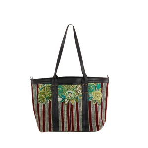 PERFECT LUCIA TOTE - OOAK PATZUN - BLACK - NO. 10116