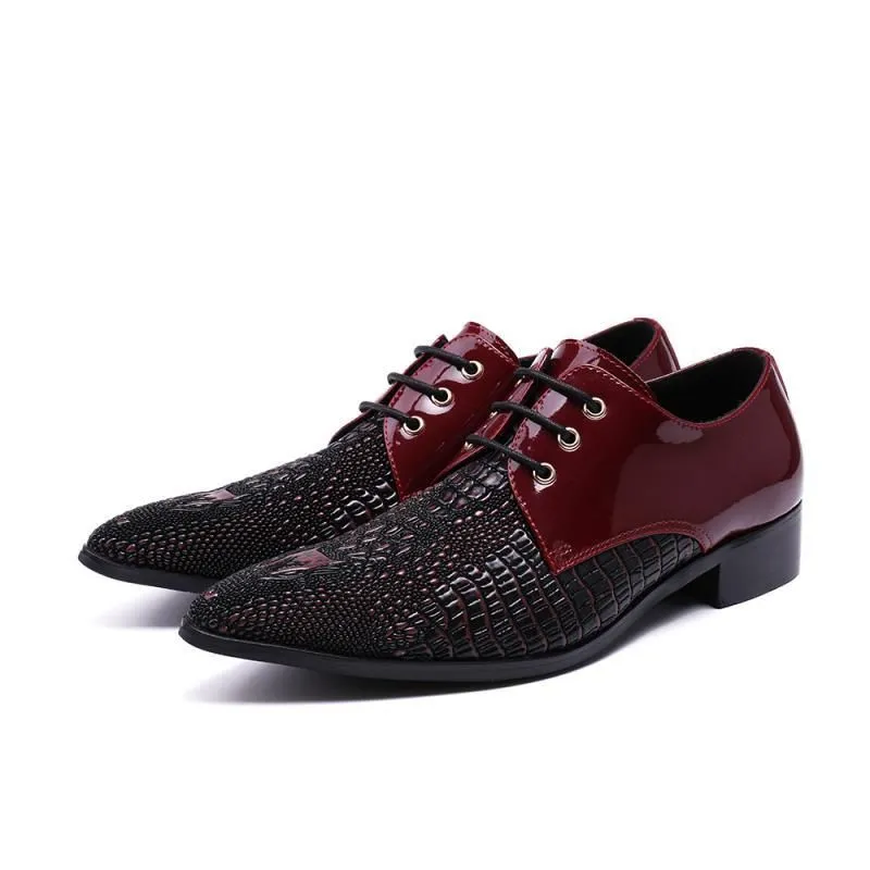Personalized embossed leather dress shoes men's business suit dress shoes