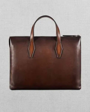 Perspective Leather Briefcase