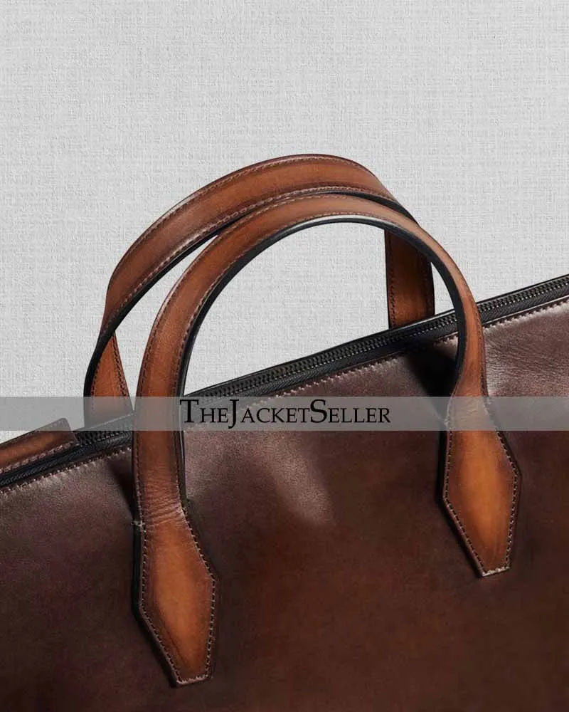 Perspective Leather Briefcase
