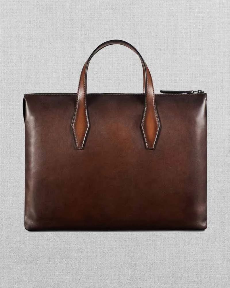 Perspective Leather Briefcase