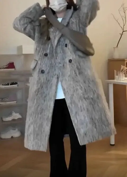 Pockets Ma Hai Mao Coat Winter