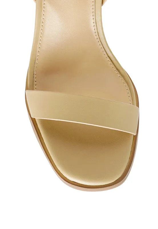 RAG&CO DOLPH Stack Block Heeled Sandal