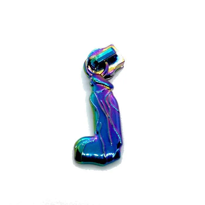 Rainbow Peen Zipper Pull set of 5