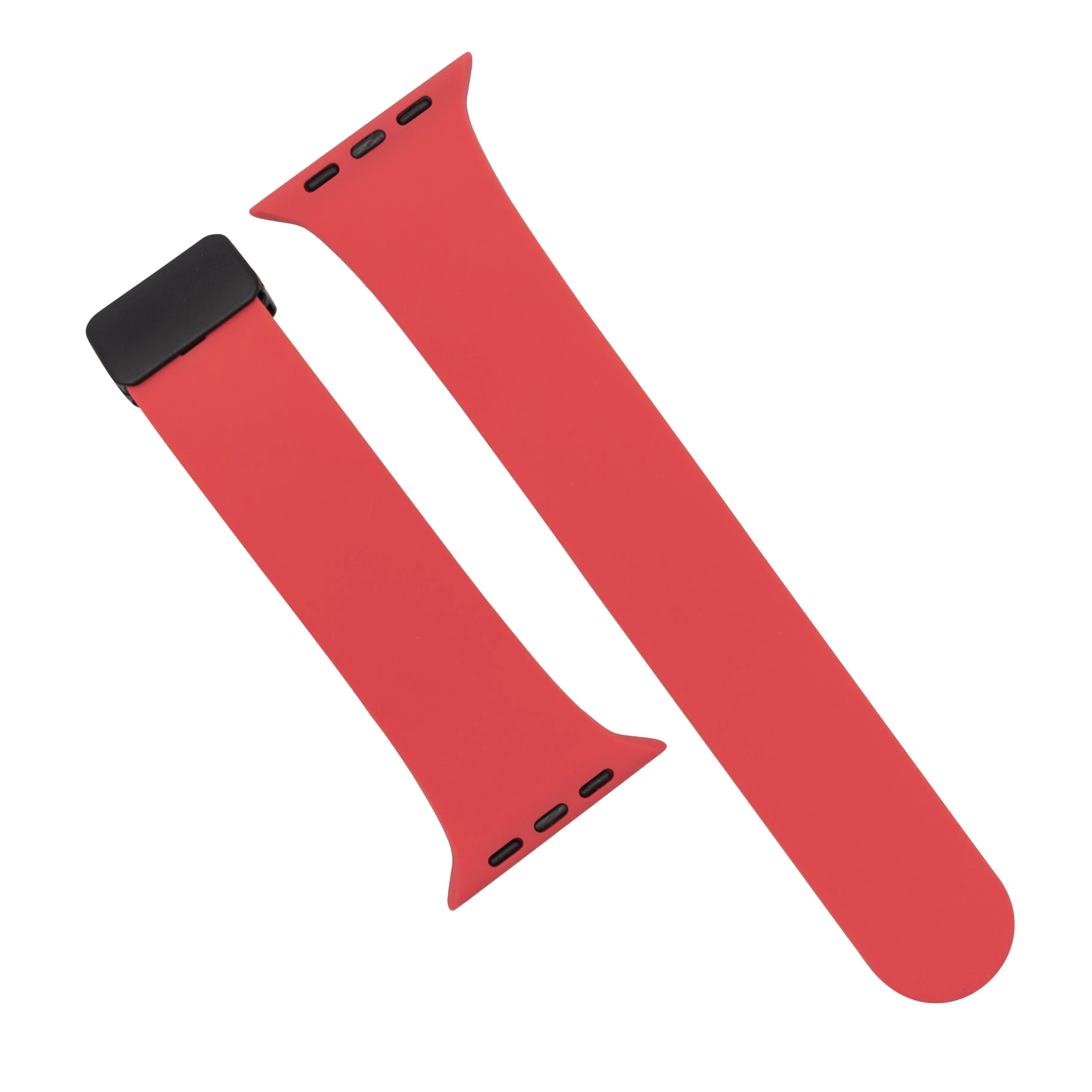 Rubber Strap w/ Clasp in Red (Apple Watch)