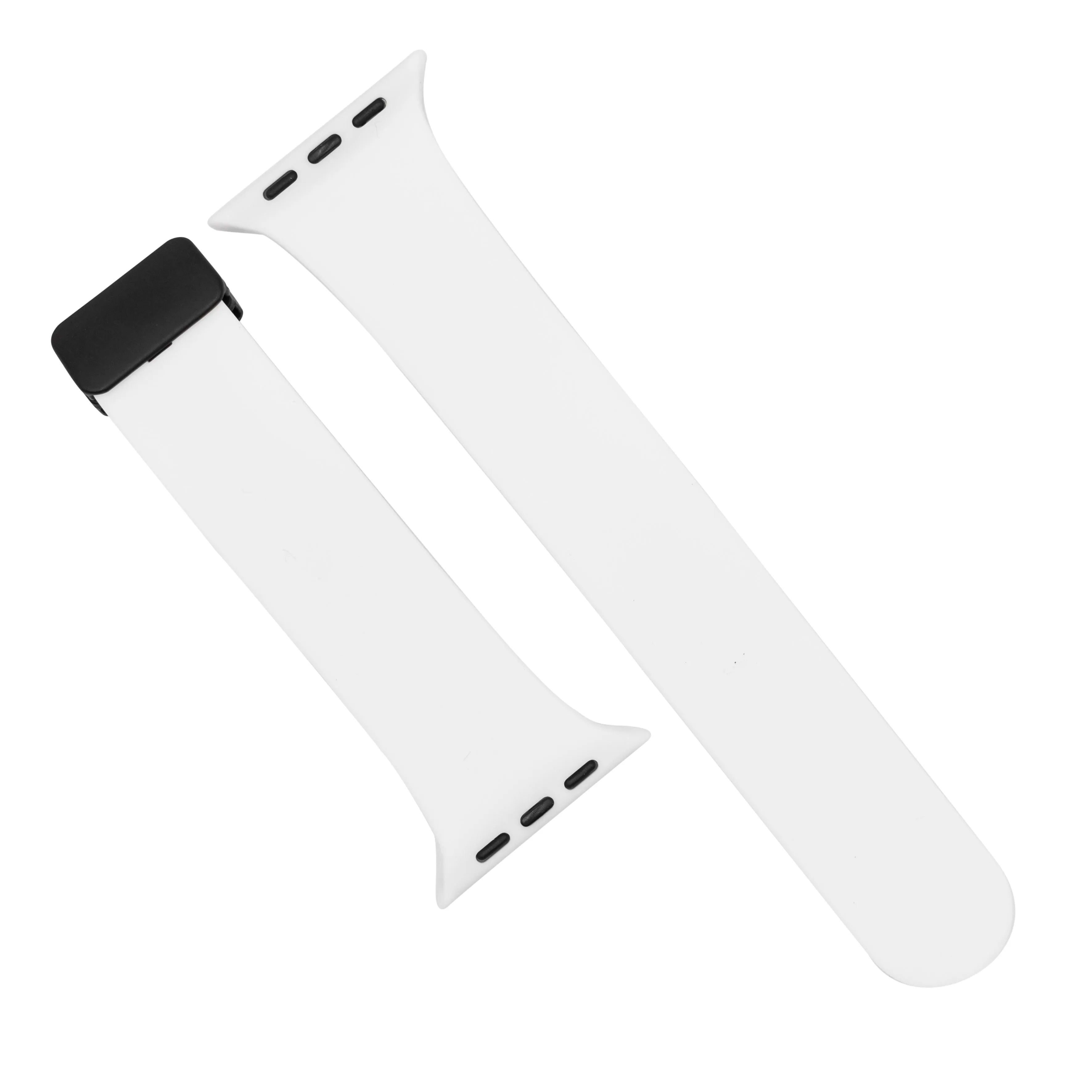 Rubber Strap w/ Clasp in White (Apple Watch)