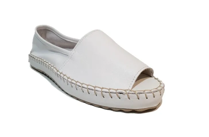Sala Europe Flex White Slip On Open Toe Made In Turkey