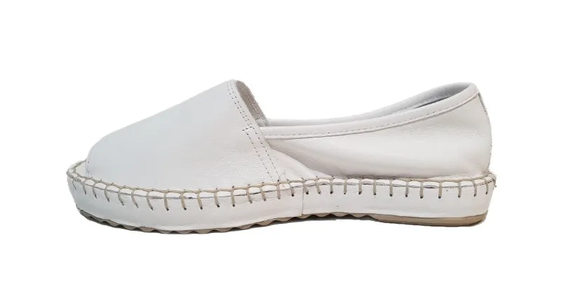 Sala Europe Flex White Slip On Open Toe Made In Turkey