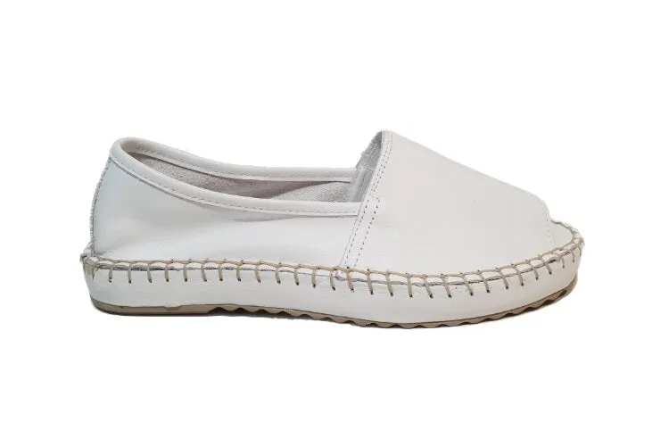 Sala Europe Flex White Slip On Open Toe Made In Turkey