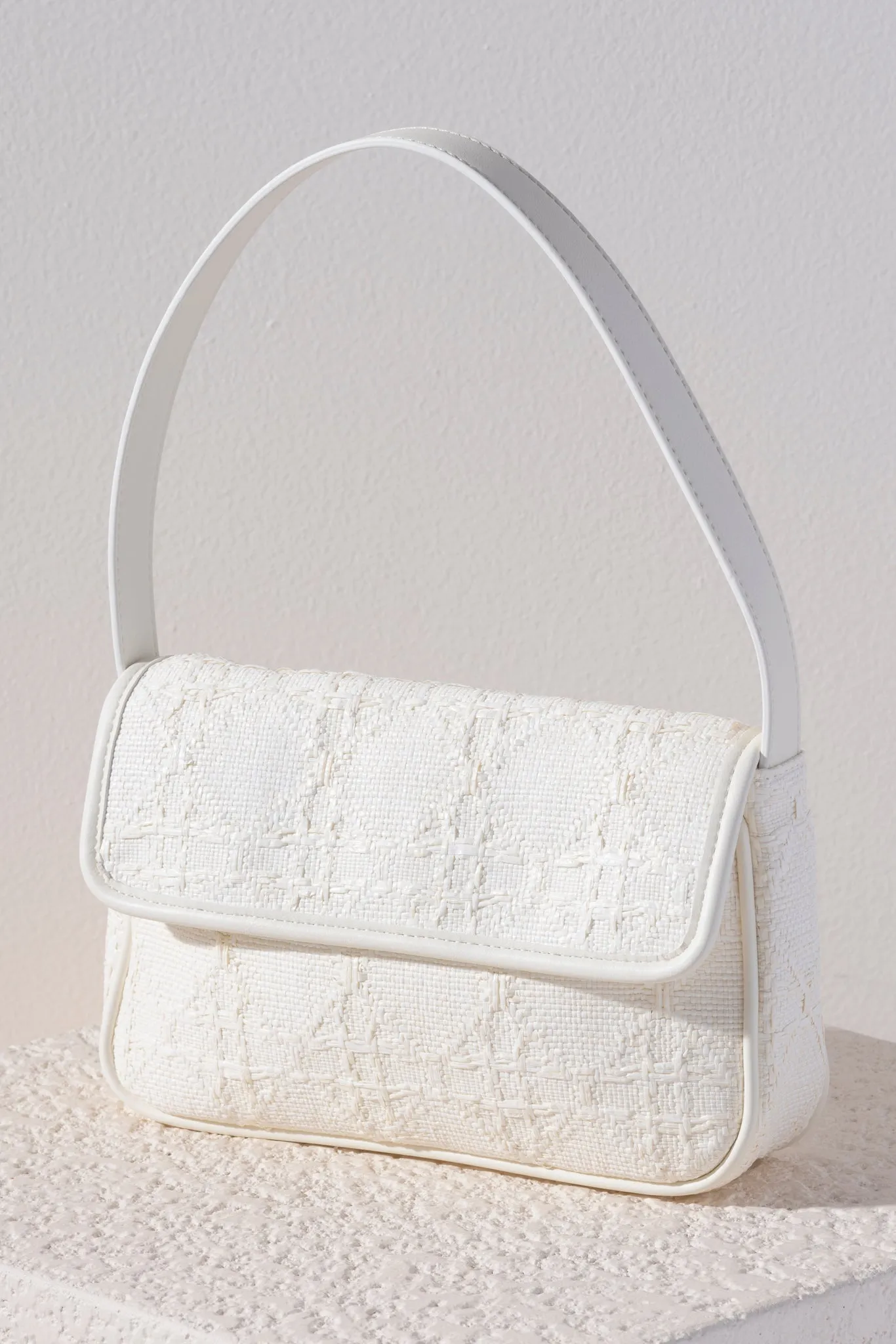 Shiraleah Adrienne Baguette, White - FINAL SALE ONLY