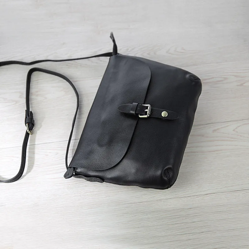 Small Womens Genuine Leather Satchel Bag Crossbody Bags for Women