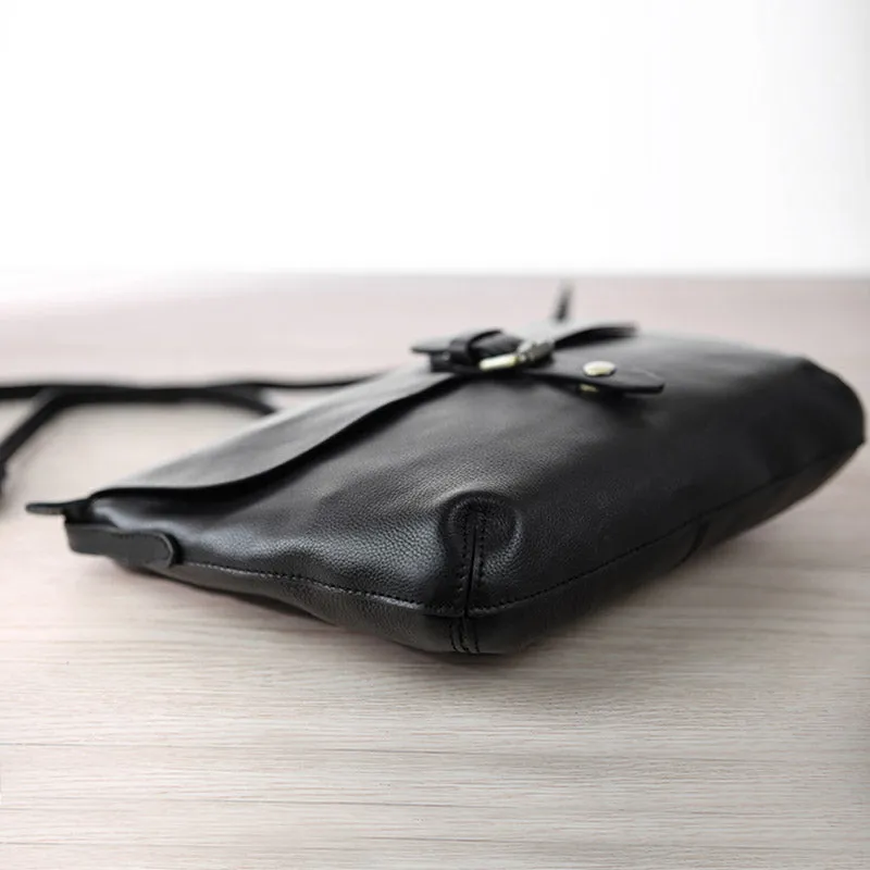 Small Womens Genuine Leather Satchel Bag Crossbody Bags for Women