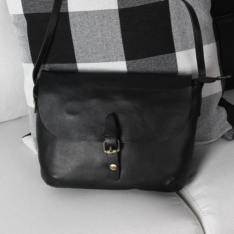 Small Womens Genuine Leather Satchel Bag Crossbody Bags for Women