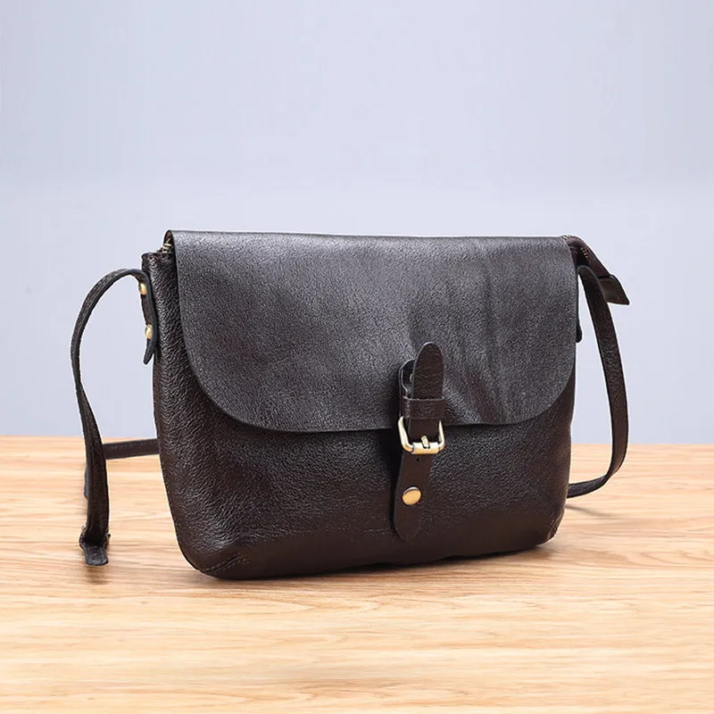 Small Womens Genuine Leather Satchel Bag Crossbody Bags for Women