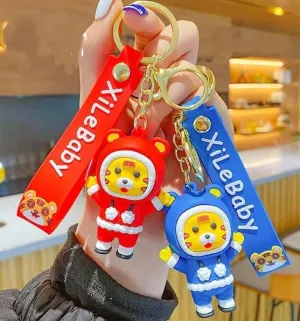 Snow Tiger Fancy Keychain