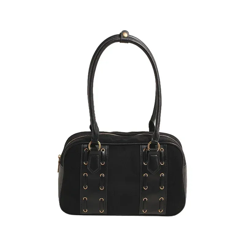 Sohiwoo Faux Suede Square Hot Trendy Autumn New Style Shoulder Bags 2024 High Quality Sense of Luxury Large Capacity Handbags for Women