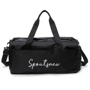 Sporty Waterproof Large Capacity Carrier Crossbody Black Bags