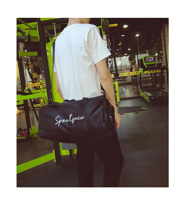 Sporty Waterproof Large Capacity Carrier Crossbody Black Bags