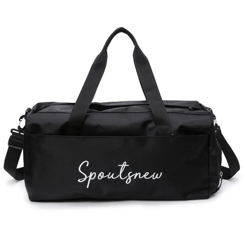 Sporty Waterproof Large Capacity Carrier Crossbody Black Bags