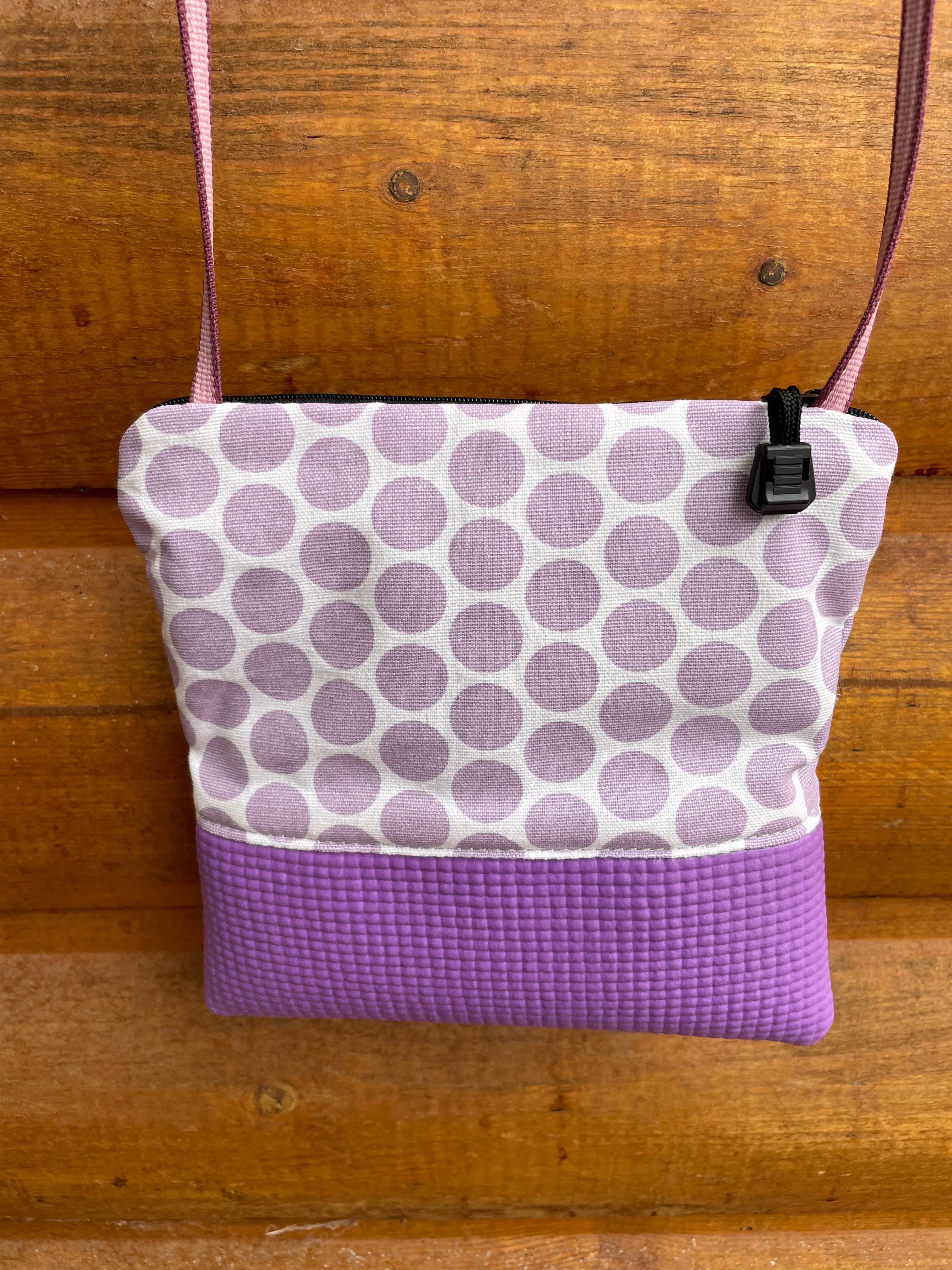 Stella Lavender Cross Body Purse-Dots