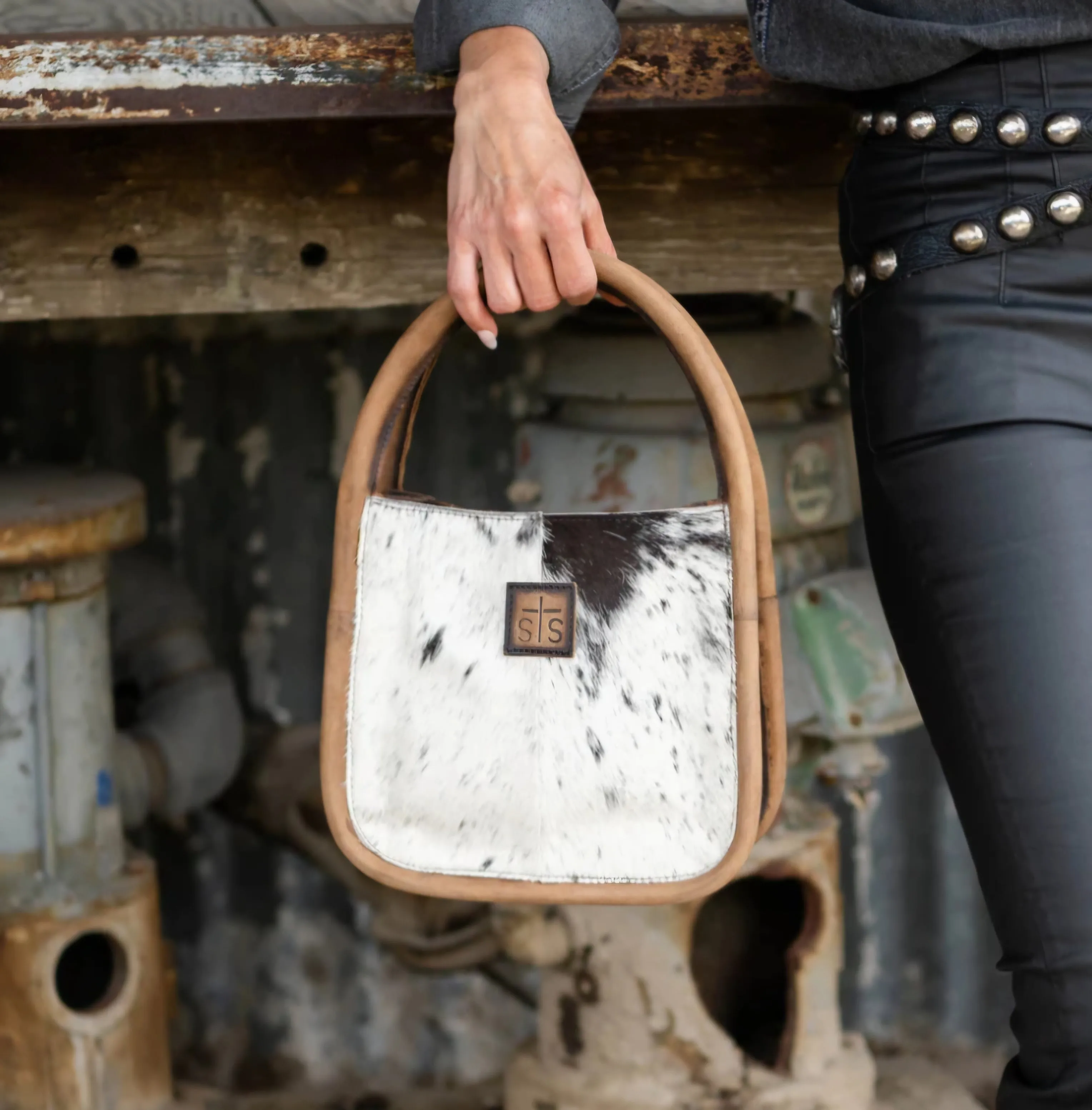 STS Cowhide Sugar Satchel #5763