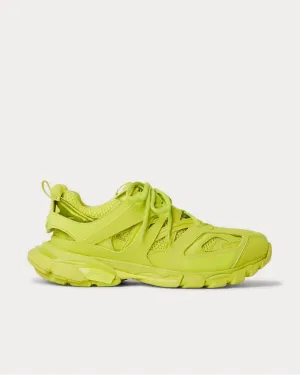 Track Nylon, Mesh and Rubber  Yellow low top sneakers