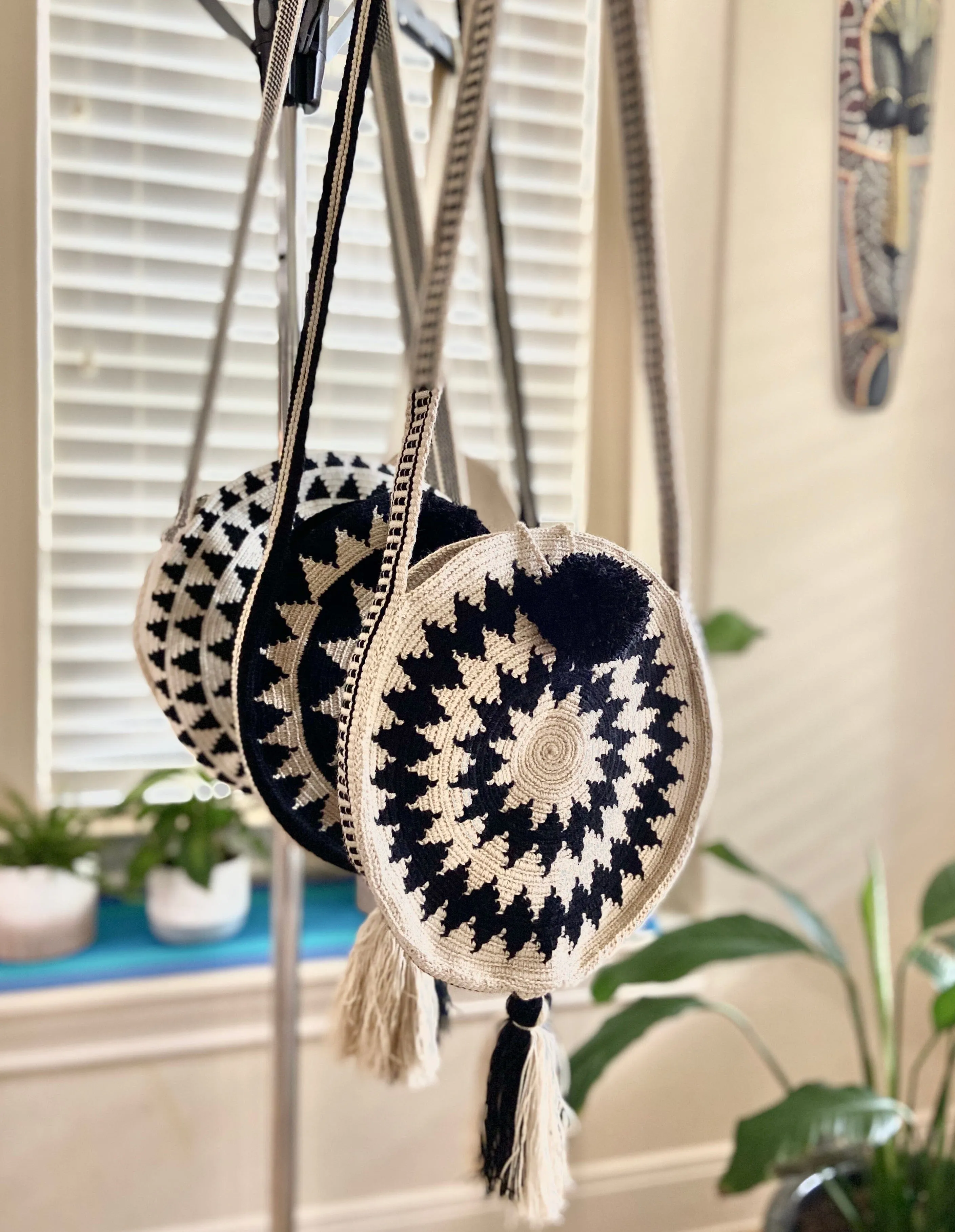 Tropical Vibes Purses | Summer Crossbody Handbag | Rounded L