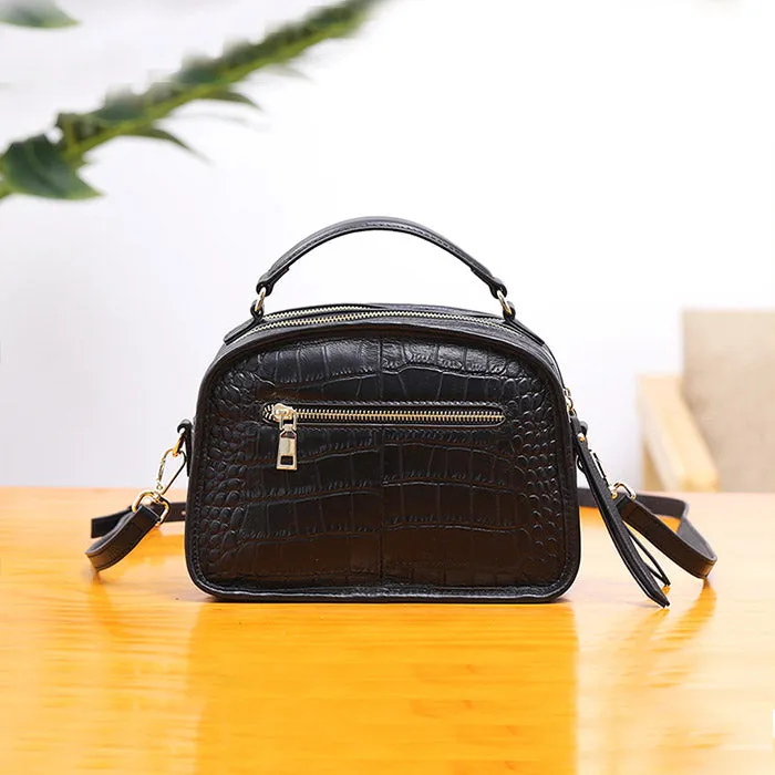 Vintage Leather Womens Crossbody Bags Shoulder Bag Purses for Women