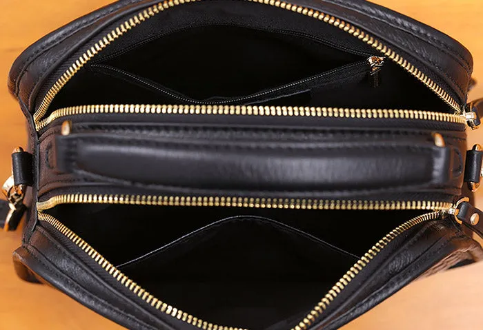 Vintage Leather Womens Crossbody Bags Shoulder Bag Purses for Women