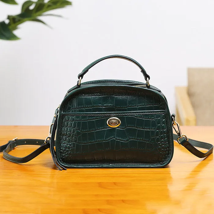 Vintage Leather Womens Crossbody Bags Shoulder Bag Purses for Women