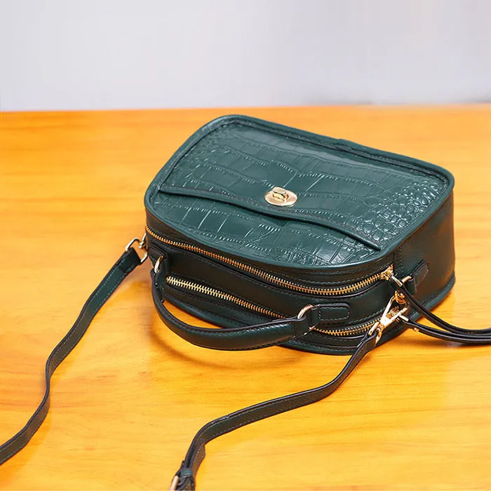 Vintage Leather Womens Crossbody Bags Shoulder Bag Purses for Women
